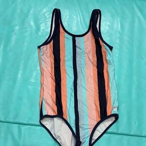 Striped Kids Swim One Piece